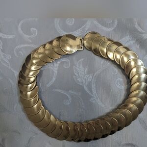 Vintage Gold Metallic Stretch Belt
